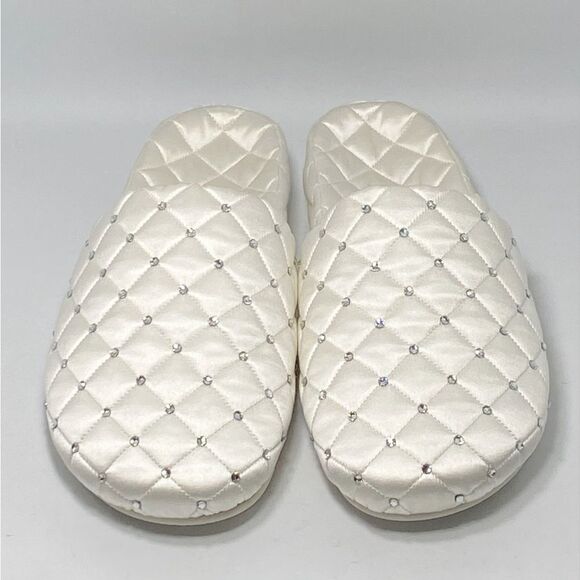 Jimmy Choo Crystal Embellished Satin Slippers size 39 - Picture 2 of 11